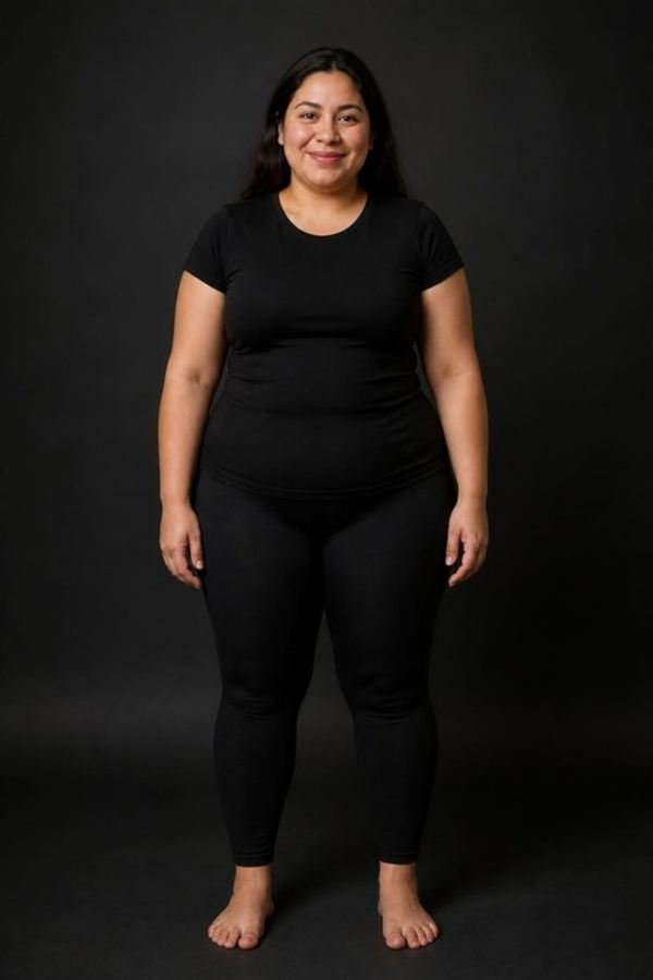 Cuerpo flemático, mujer